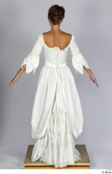 Whole Body Woman White Dress Costume photo references